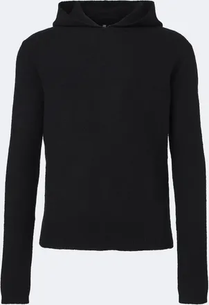 Rick Owens Knitted cashmere-blend hoodie