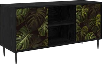 vidaXL Mueble De Tv Elburg 102 X 33 X 51 Cm Roble Negro Vidaxl