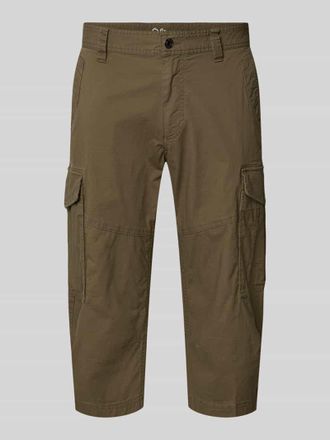 s.Oliver Black Label Relaxed Fit Cargoshorts aus Baumwoll-Mix in Oliv, Gr&ouml;&szlig;e 31
