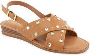 Kensie Alishia Slingback Sandal in Caramel at Nordstrom Rack, Size 7.5