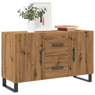 Berkfield Home Sideboard Artisan Oak 100x36x60 cm Engineered Wood in Brown | Size: 100 x 36 x 60 cm