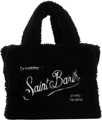 MC2 Saint Barth Vanity Mini Teddy Handtas - Dames - Shoppers - Zwart - ONE Size - Leer - Tassen