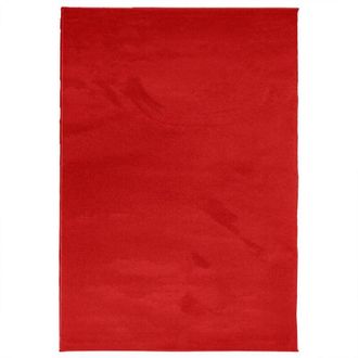 vidaXL Alfombra De Pelo Corto Oviedo Rojo 140x200 Cm Vidaxl