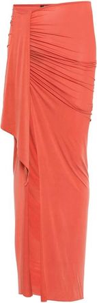 Balmain Draped-detail Slit Maxi Skirt