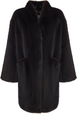 Cesare Gaspari Luxe Imitatiebont Jas - Dames - Jassen - Bruin - XL - Polyester - Jassen
