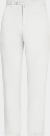 Kiton Extended-Tab Flat-Front Trousers