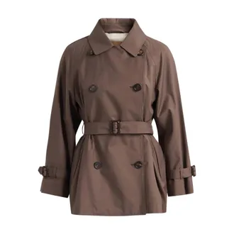 Max Mara Trench Coats, female, Brown, Size: S Mtccalle Trench