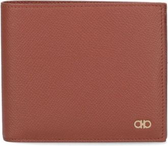 Ferragamo Gancini wallet - men - Calf Leather - One Size - Brown