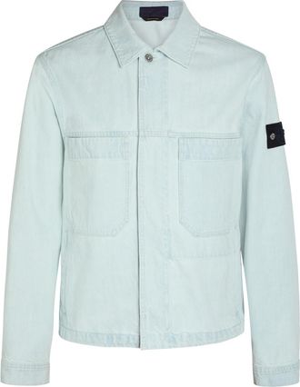 Stone Island Denim Jacket - Blue - XL