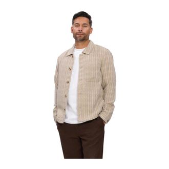 Dstrezzed Dstrezzed, Overhemden, Heren, Beige, XL, Lino Check Overshirt