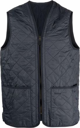 Barbour Navy Blue Quilted Vest