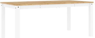 vidaXL Mesa De Comedor Panama Madera Maciza Pino Blanco 180x90x75 Cm Vidaxl