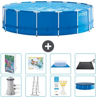 Intex Piscina Con Estructura Redonda - 457x122 Cm - 9-piezas S567