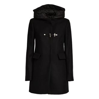 Fay Jassen, Dames, Zwart, L, Wol, Toggle Coat
