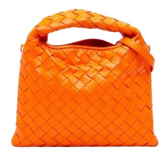 Bottega Veneta Pre-owned Mini Hop - Dames - Pre-owned - Oranje - Maat: ONE Size Leer