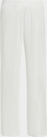 Milly Celina Pinstriped Sheer Cover-Up Pants