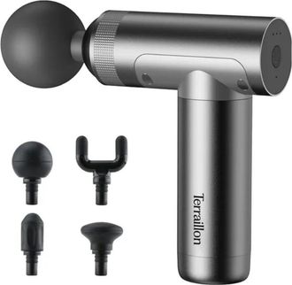 Terraillon pistola per massaggio muscolare con 5 accessori - MUSCLEMASSAGER - terraillon