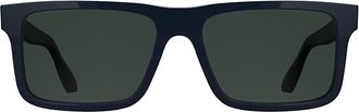 Calvin Klein Mens Acetate Rectangle Sunglasses - Blue