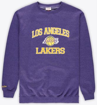 Mitchell & Ness Mens Mitchell & Ness Heather Purple Los Angeles Lakers Hardwood Classics Big & Tall Crewneck Sweatshirt at Nordstrom, Size Xx-Large
