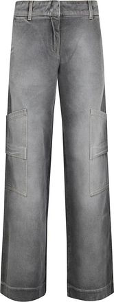 Off-white Dames, Jeans, Grijs, Maat: W27 Denim