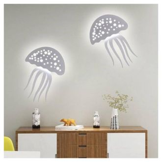 Trade Shop Trade Shop Traesio - Trade Shop - Applique Parete Led Medusa 3 Tonalit&agrave; Luce Moderno 8w Bianca Dimmerabile Aq27-b3c
