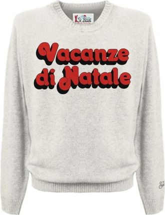 MC2 Saint Barth Stijlvolle Sweaters Collectie - Heren - Ronde hals truien - Grijs - S - Truien & Vesten