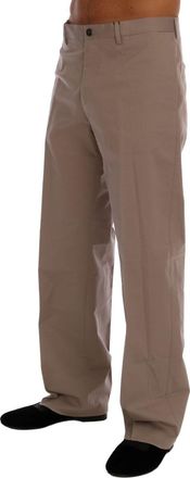 Dolce & Gabbana Mens Cotton Stretch Chinos Beige Elastane