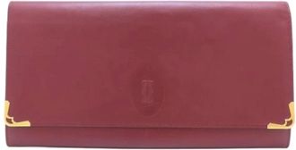 Cartier Pre-owned Clutches, female, Red, Size: ONE SIZE Pre-owned Must Clutch Bag