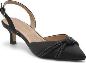 Adrienne Vittadini Sabriel Kitten Heel Slingback Pump in Black-St at Nordstrom Rack, Size 7.5