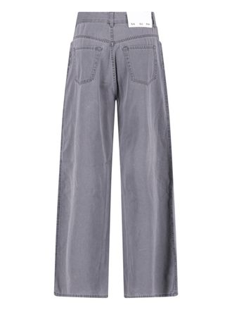 SA SU PHI Womens Jeans Grey Cotton