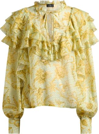 Etro Top a fiori - Giallo