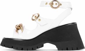 Jeffrey Campbell Womens Crunched Sandals In White Box