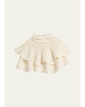 Sea New York Wright Knit Crochet Capelet