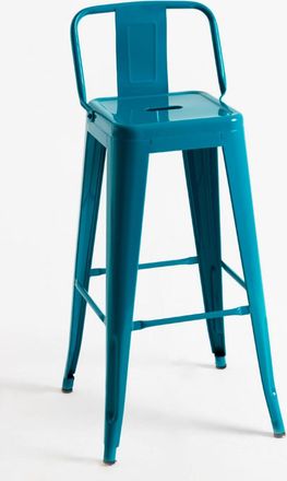Regalos Miguel Pack 4 Taburetes color verde azulado en acero reforzado