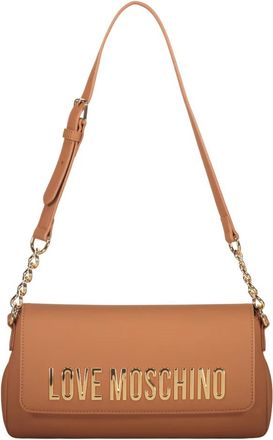 Love Moschino Schoudertas van eco-leer - Dames - Schoudertassen - Bruin - ONE Size - Leer - Tassen