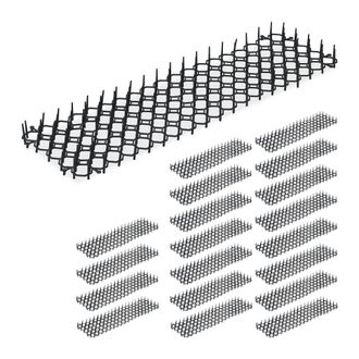Relaxdays Relaxdays - Set Da 20 Tappetini Dissuasori Per Gatti, Tappeto Chiodato Con Spuntoni, Rete Antifuga Antigatti E Cani, Nero