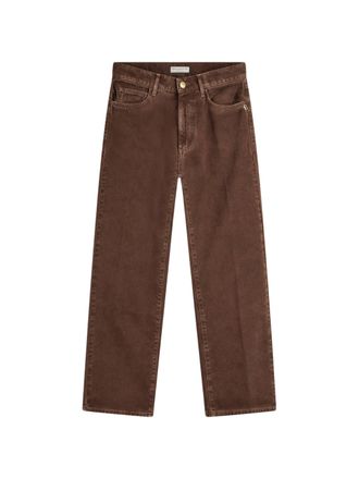 Ballantyne Hamburg Brown Cotton Wide-Leg Jeans