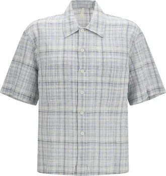 Sunflower Mens Short-Sleeved Shirt Adam Blue Cotton