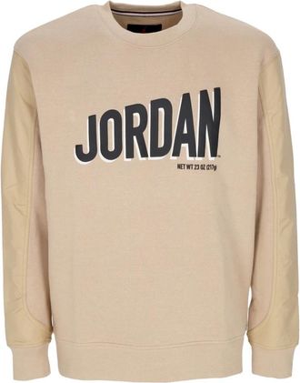 Nike Jordan Graphic Fleece Crewneck Sweatshirt - Heren - Sportshirts - Beige - XL - Katoen - Fitness