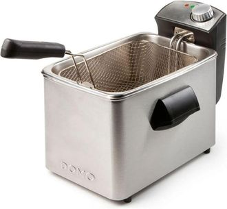 Domo Freidora 4l 3000w Inox/negro - Do458fr - Domo