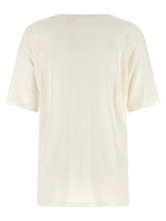 Stella McCartney Beaded Logo Embroidery T-Shirt - Cream