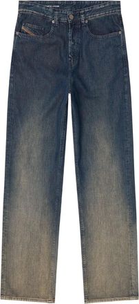 Diesel Jeans ampi con effetto sfumato - Blu