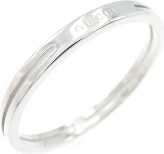 Gucci White Gold (18K) Band Ring (Pre-Owned)