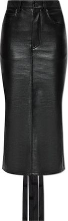 Balenciaga Leren rok - Dames - Leren & Su&egrave;de rokken - Zwart - XS - Rokken