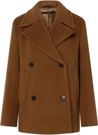 Windsor Abrigo corto de doble botonadura - Coats - Mujer - Marr&oacute;n - 2XL