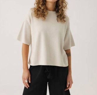The Knotty Ones Aistis Tee In Oat Milk