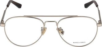 Bottega Veneta Goud Transparante Bril Bv 1340Ok 003 - unisex - Brillen - Geel - 54 MM - Accessoires