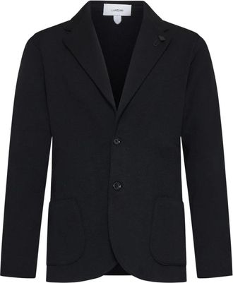 Lardini Zwarte Herenjassen - Heren - Blazers - Zwart - S - Wol - Jassen