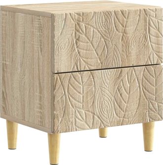 vidaXL Mesita De Noche Roble Sonoma 43 X 34,5 X 48 Cm Vidaxl