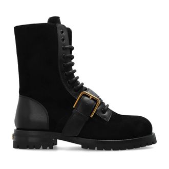 Dolce & Gabbana Botines de ante - Shoes - Mujer - Negro - 38 1/2 EU